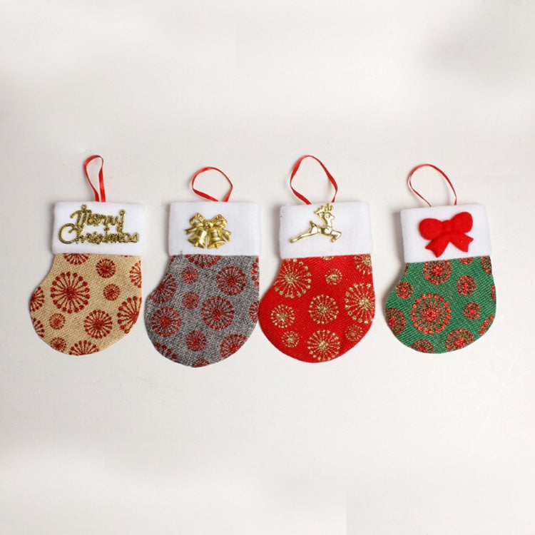 2 PCS Creative Christmas Stocking Knife and Fork Set Table Decoration