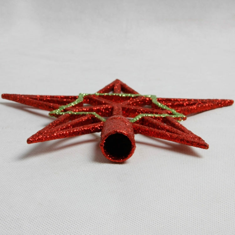 2 PCS Creative Golden Five-pointed Star Christmas Tree Topï¼ŒSizeï¼š 20 cm