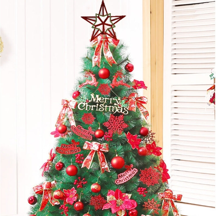 2 PCS Creative Golden Five-pointed Star Christmas Tree Topï¼ŒSizeï¼š 20 cm