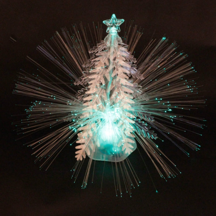 2 PCS Creative DIY Music Colorful LED Fiber Christmas Tree ï¼ŒSizeï¼š27x17cm