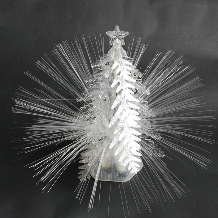 2 PCS Creative DIY Music Colorful LED Fiber Christmas Tree ï¼ŒSizeï¼š27x17cm