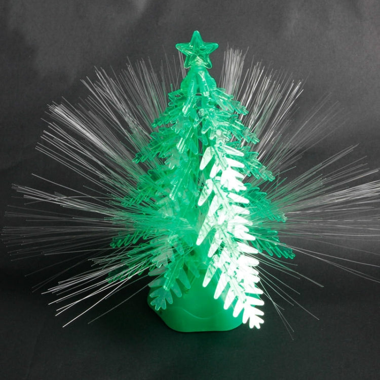 2 PCS Creative DIY Music Colorful LED Fiber Christmas Tree ï¼ŒSizeï¼š27x17cm