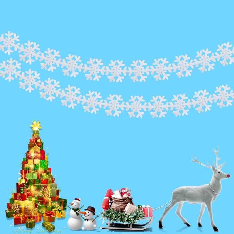 2 PCS Christmas Paper Hollowed Out Flower Christmas Mall Hotel Decoration, Specification:  Snowflake