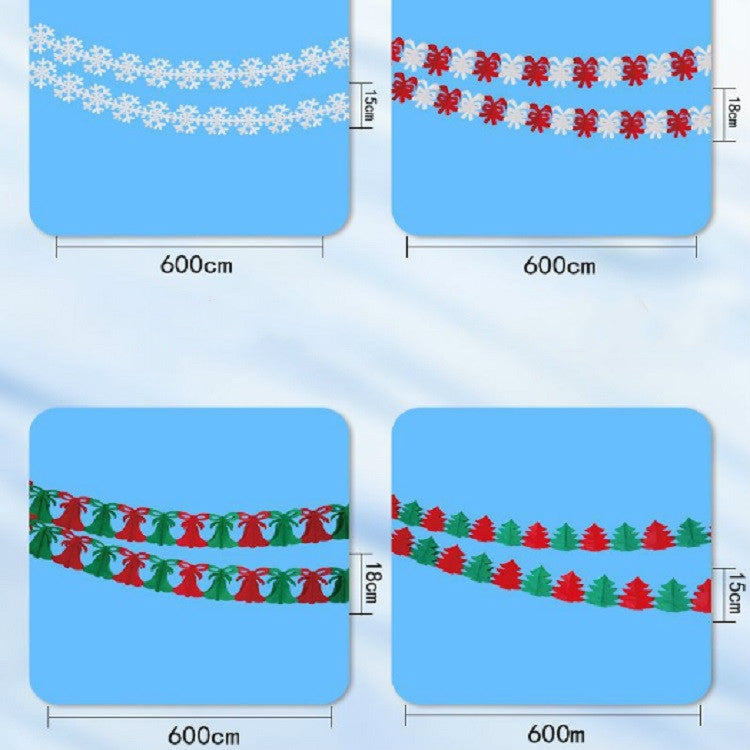 2 PCS Christmas Paper Hollowed Out Flower Christmas Mall Hotel Decoration, Specification:  Snowflake