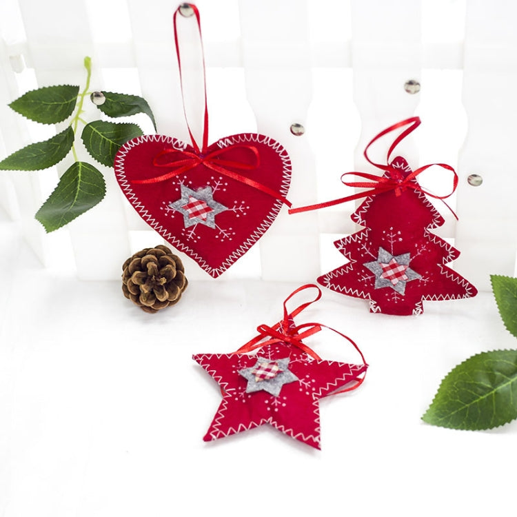2 Packs Christmas Cloth Ornament Creative Christmas Tree Pendant Home Decoration Pendant