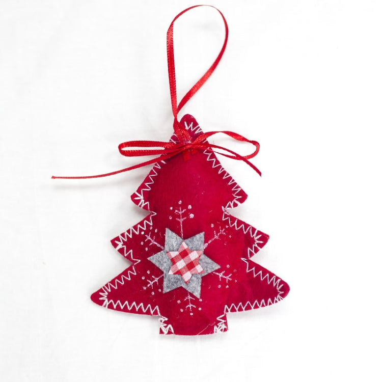 2 Packs Christmas Cloth Ornament Creative Christmas Tree Pendant Home Decoration Pendant