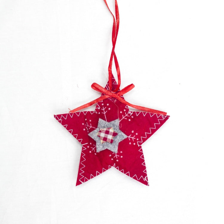 2 Packs Christmas Cloth Ornament Creative Christmas Tree Pendant Home Decoration Pendant