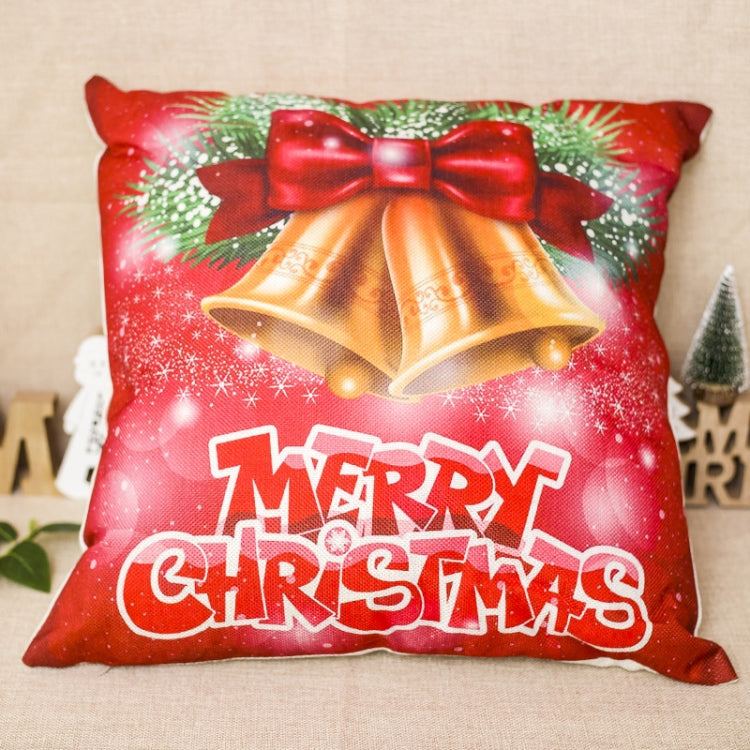 2 PCS Christmas Office Bedroom Cartoon Fabric Print Pillowcase Without Pillow