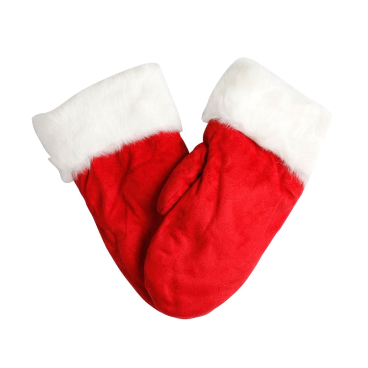 Christmas Fleece Pack Refers Double Layer Warm Padded Gloves