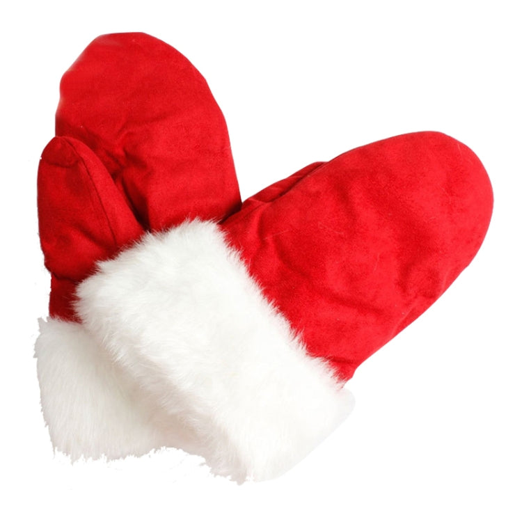 Christmas Fleece Pack Refers Double Layer Warm Padded Gloves
