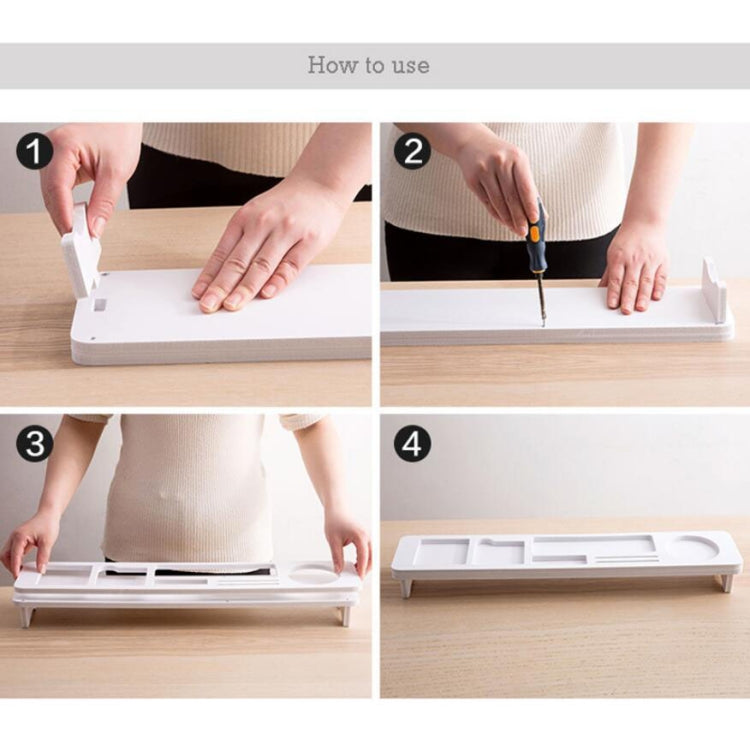 Multifunctional Desktop Storage Rack Computer Keyboard Finishing Partition Shelf Holder, Size:53x11.5x5.5cm