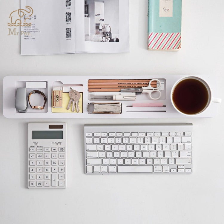 Multifunctional Desktop Storage Rack Computer Keyboard Finishing Partition Shelf Holder, Size:53x11.5x5.5cm