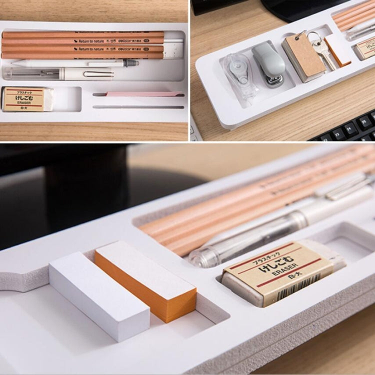 Multifunctional Desktop Storage Rack Computer Keyboard Finishing Partition Shelf Holder, Size:53x11.5x5.5cm