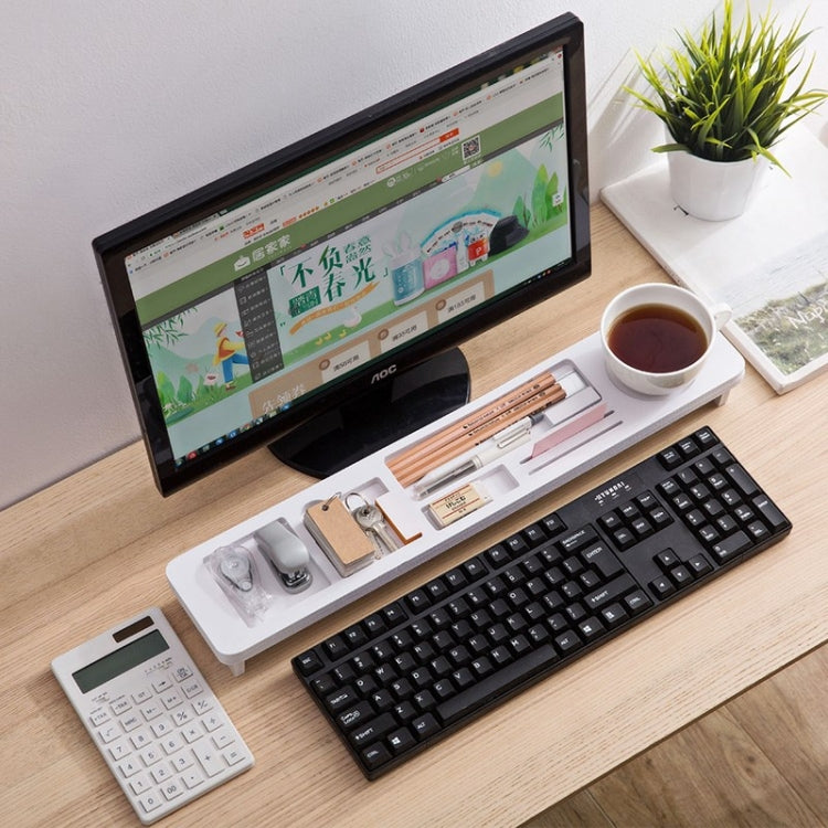Multifunctional Desktop Storage Rack Computer Keyboard Finishing Partition Shelf Holder, Size:53x11.5x5.5cm