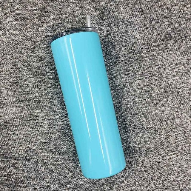 600ml Stainless Steel Double Vacuum Insulated Unbreakable Tumbler Cup with Lid & Straws