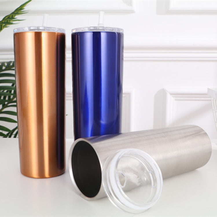 600ml Stainless Steel Double Vacuum Insulated Unbreakable Tumbler Cup with Lid & Straws