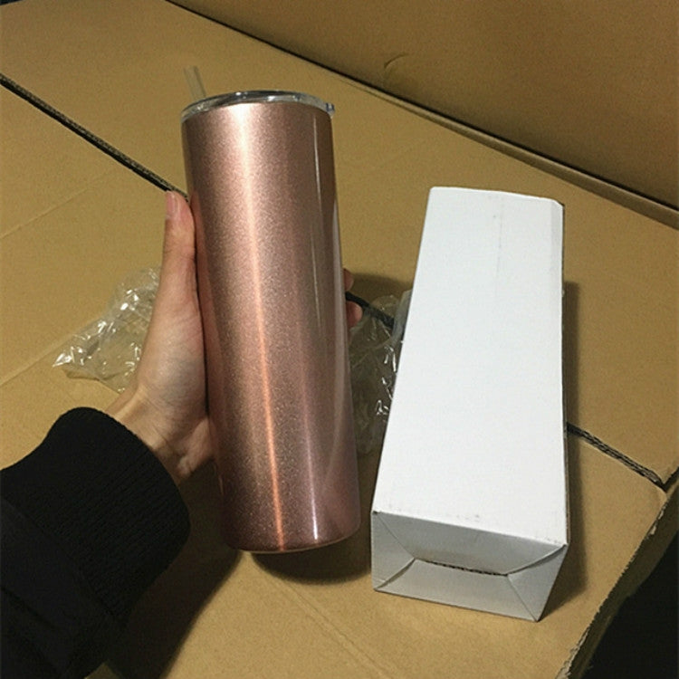600ml Stainless Steel Double Vacuum Insulated Unbreakable Tumbler Cup with Lid & Straws