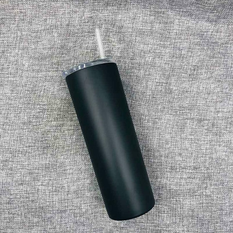 600ml Stainless Steel Double Vacuum Insulated Unbreakable Tumbler Cup with Lid & Straws