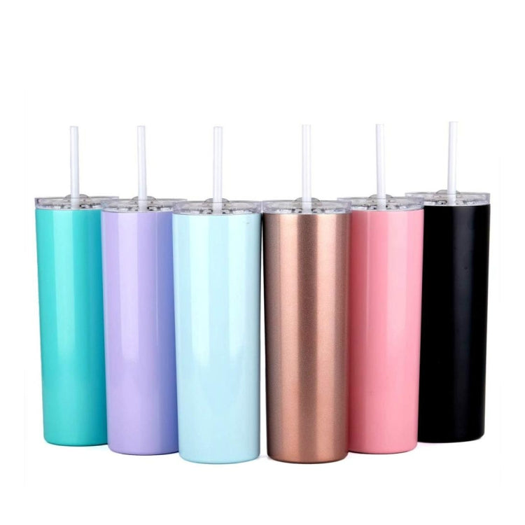 600ml Stainless Steel Double Vacuum Insulated Unbreakable Tumbler Cup with Lid & Straws