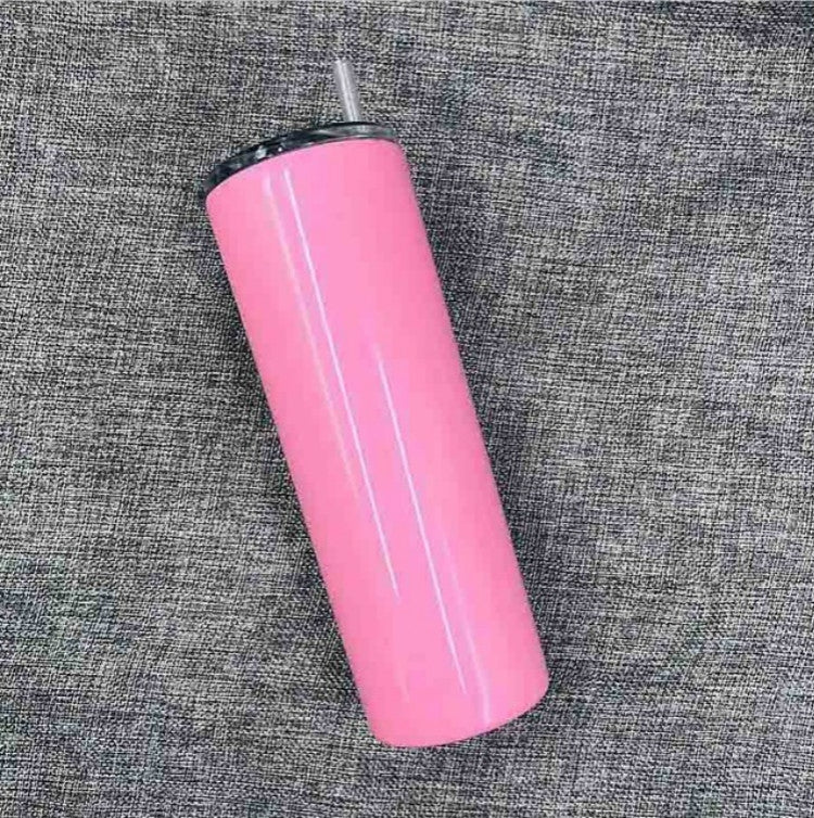 600ml Stainless Steel Double Vacuum Insulated Unbreakable Tumbler Cup with Lid & Straws