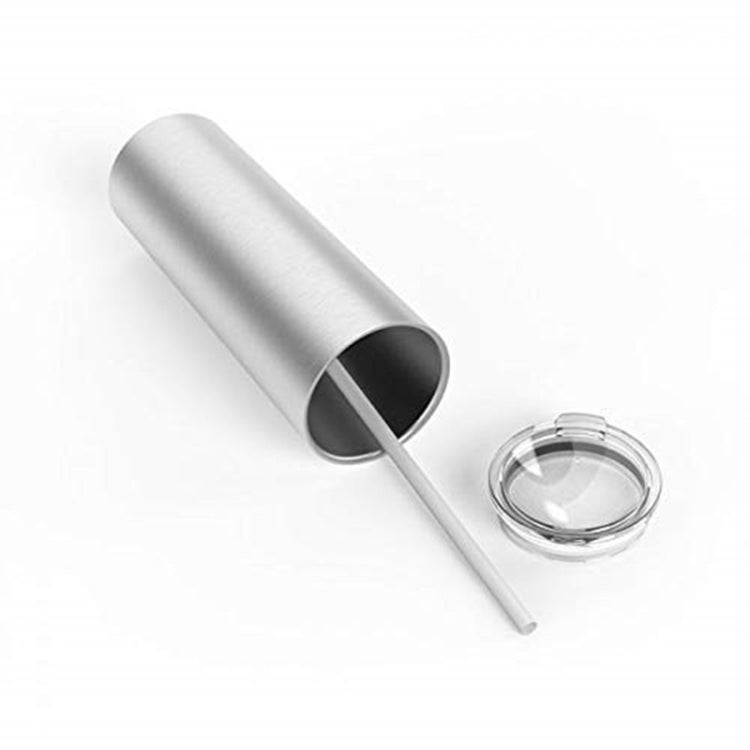 600ml Stainless Steel Double Vacuum Insulated Unbreakable Tumbler Cup with Lid & Straws