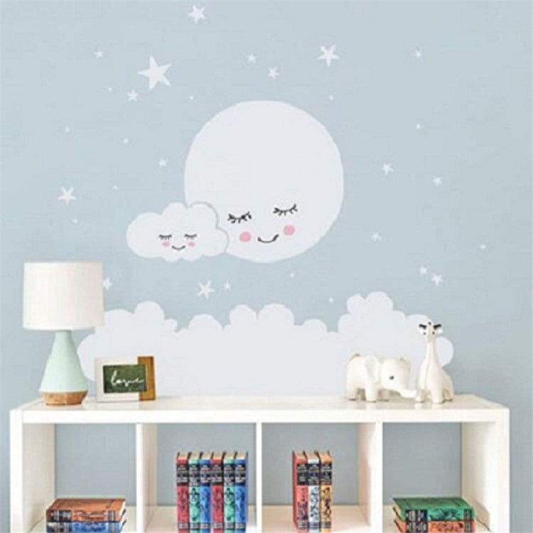 Cloud Star Moon Children Room Decoration Wall Sticker, Size:157cm x 157cm