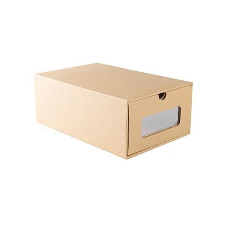 Thickened Kraft Paper Drawer Shoe Storage Box Finishing Storage Box, Style:Sport Shoes