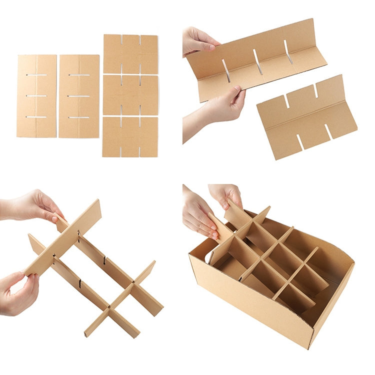 Thickened Kraft Paper Drawer Shoe Storage Box Finishing Storage Box, Style:Bulkhead