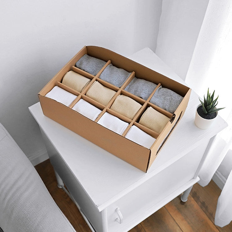 Thickened Kraft Paper Drawer Shoe Storage Box Finishing Storage Box, Style:Bulkhead