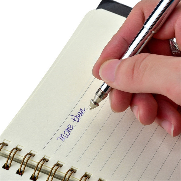 2 PCS Metal Key Ring Stainless Steel Telescopic Pen