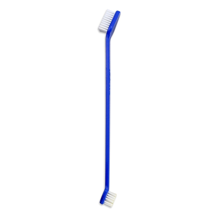 20 PCS Dog Cat Effective Pets Oral Care Pet Toothbrush, Specification:Blue Handle + Medium Hair(Blue)
