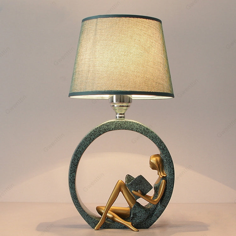 Modern Bedside Reading Statue Base Lamp Home Decoration, Light color:Dimming Switch 3W Yellow Light Bulb