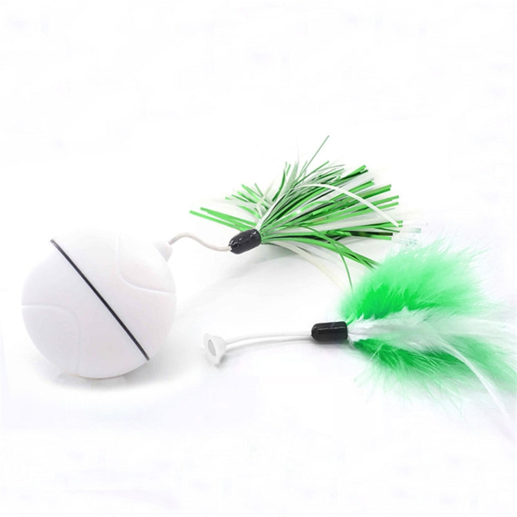 USB Rechargeable LED Scrolling Flash Ball Cat Funny Toy