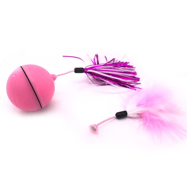 USB Rechargeable LED Scrolling Flash Ball Cat Funny Toy