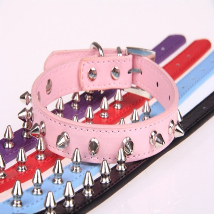 Cat Dog Rivet Collar Pet Accessory Collar, Size: XS