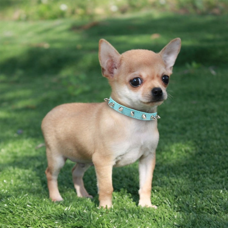 Cat Dog Rivet Collar Pet Accessory Collar, Size: S