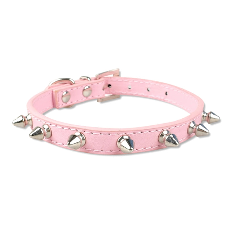 Cat Dog Rivet Collar Pet Accessory Collar, Size: S