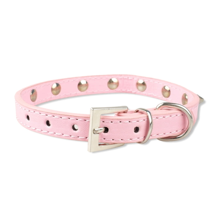Cat Dog Rivet Collar Pet Accessory Collar, Size: S