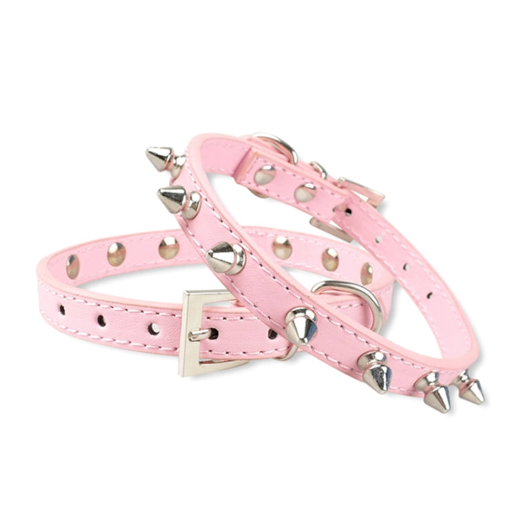 Cat Dog Rivet Collar Pet Accessory Collar, Size: M