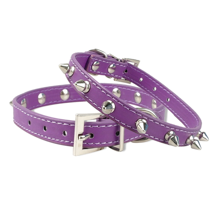 Cat Dog Rivet Collar Pet Accessory Collar, Size: L