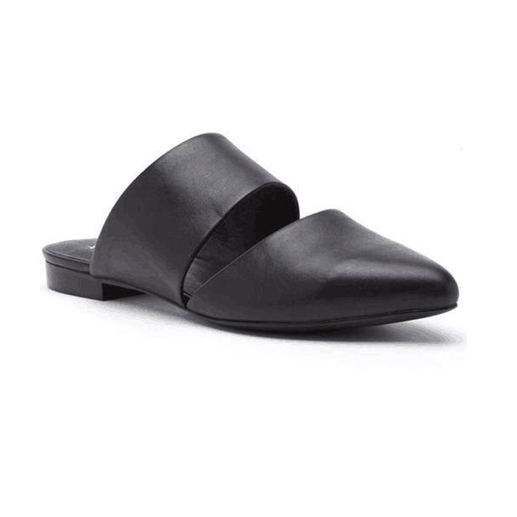 Simple Flat Mule Slippers Pointed Toe Sandles Ladies Shoes Plus Size Slingbacks, Shoe Size:34