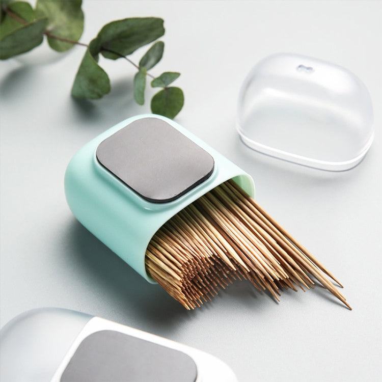 Magnetic Toothpick Holder Container Portable Toothpick Box Refrigerator Microwave Oven Household Table Toothpick Dispenser(White)