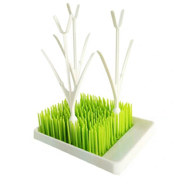Baby Milk Bottle Cleaning Dryer Drainer With Tray, Specification:Grass Green + Seedling Shelf