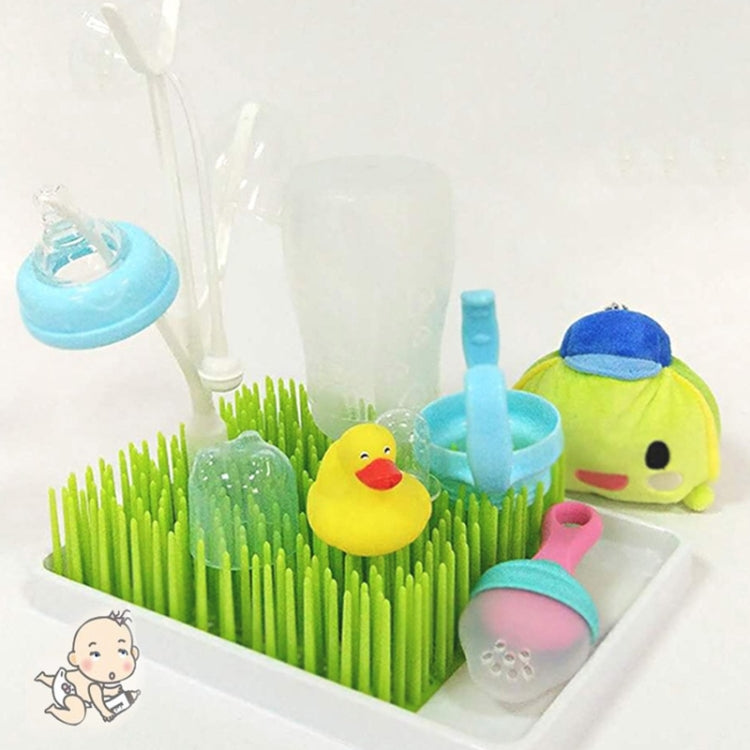 Baby Milk Bottle Cleaning Dryer Drainer With Tray, Specification:Grass Green + Seedling Shelf