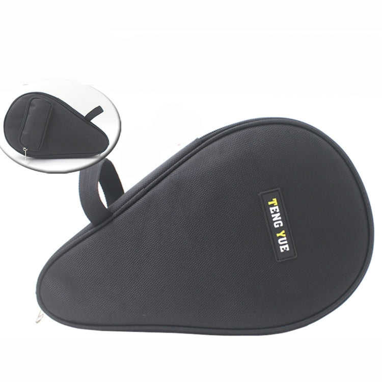 TENG YUE Portable Oxford Cloth Zipper Table Tennis Racket Storage Bag with Handle(Black)