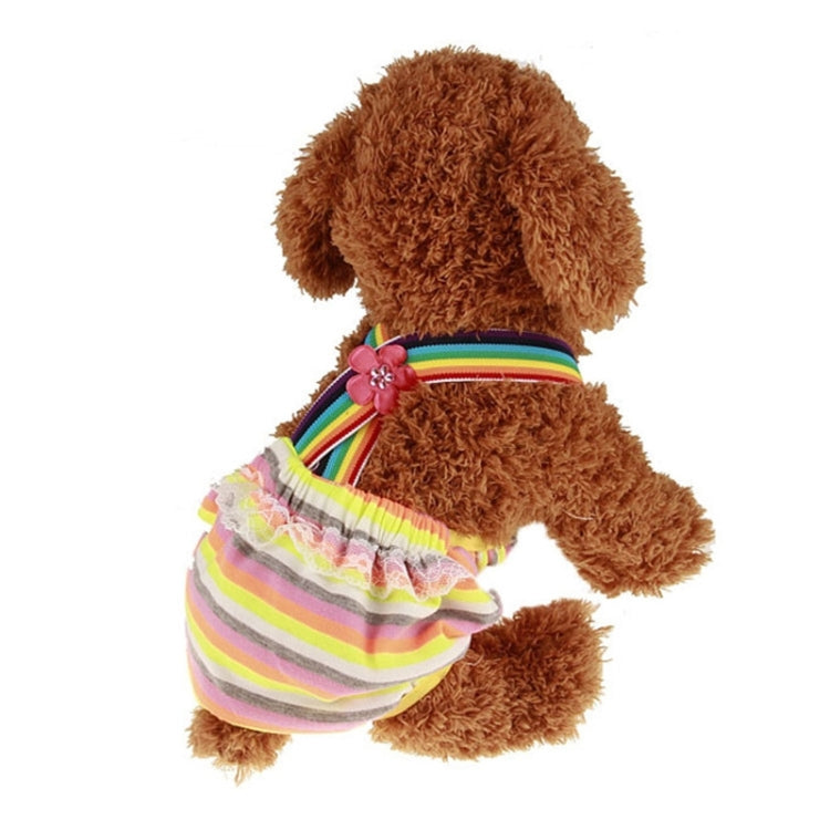 Pet Straps Striped Physiological Pants Dog Pants, Size:M