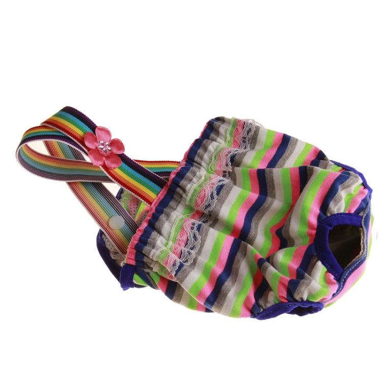 Pet Straps Striped Physiological Pants Dog Pants, Size:M