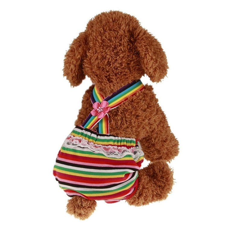 Pet Straps Striped Physiological Pants Dog Pants, Size:M