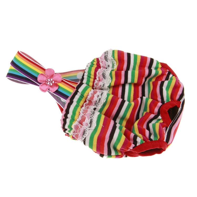 Pet Straps Striped Physiological Pants Dog Pants, Size:M
