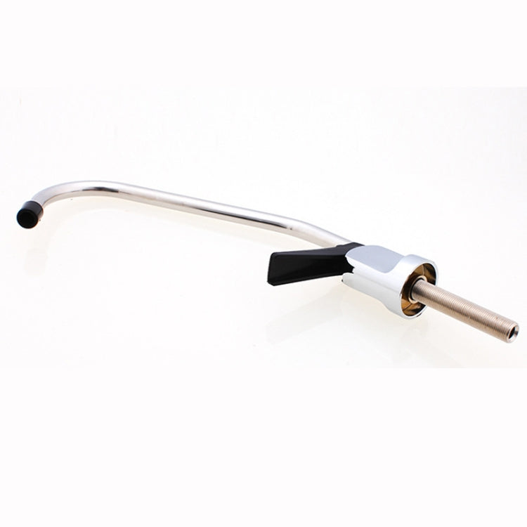 Kitchen Water Purifier Copper Single Cold Basin Gooseneck Shape Faucet(Silver)